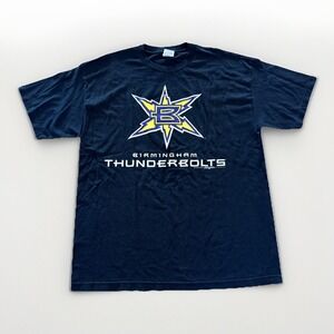Birmingham Thunderbolts Shirt Mens XL XFL Football Black Alabama‎ 90s Bolts Vtg